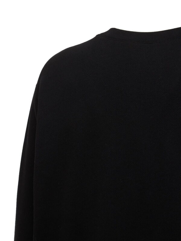 Saint Laurent Crewneck Long Sleeved Pullover Sweatshirt Black For Men