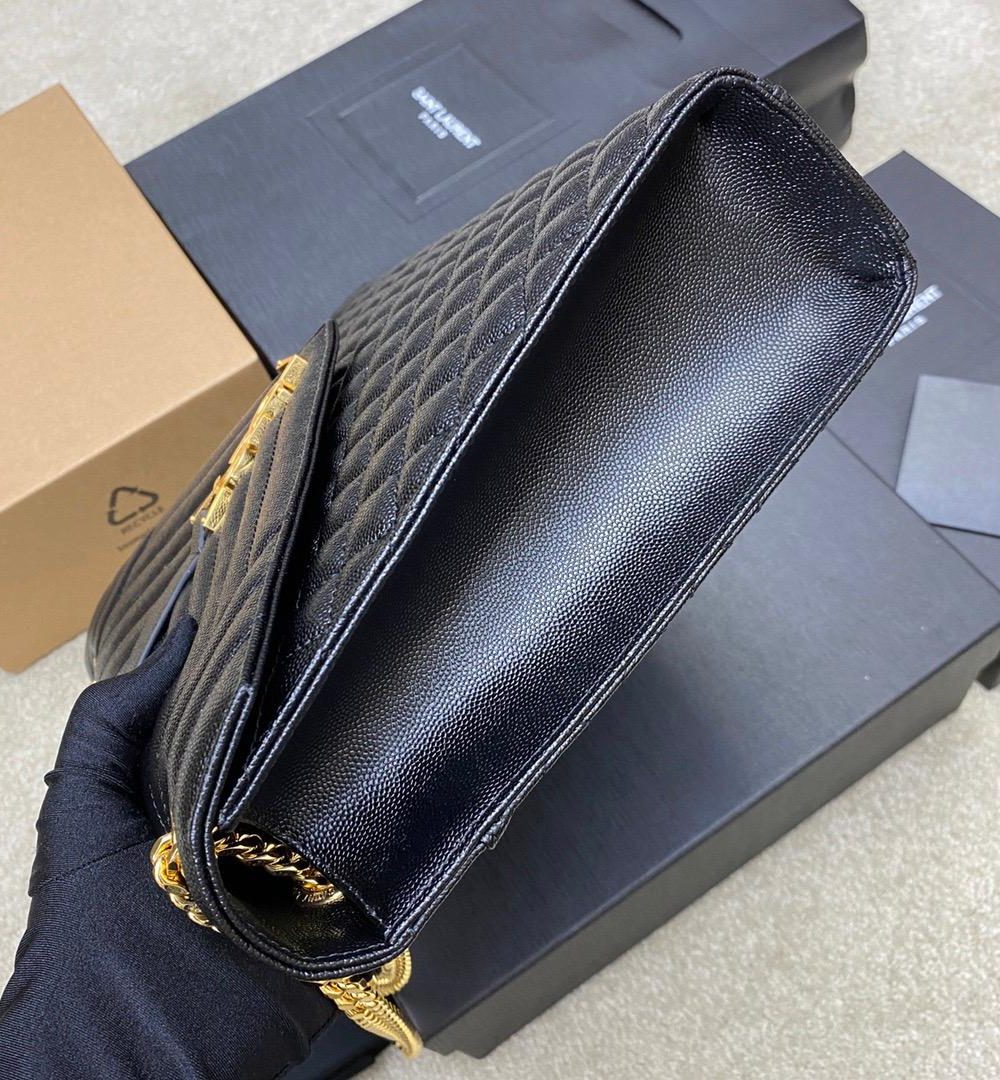 [REP 1:1] Saint Laurent Envelope Large Bag In Mix Matelasse Grain De Poudre Embossed 12.2in/31cm YSL 600166BOW911000