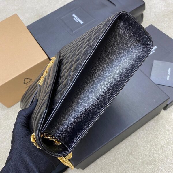[REP 1:1] Saint Laurent Envelope Large Bag In Mix Matelasse Grain De Poudre Embossed 12.2in/31cm YSL 600166BOW911000