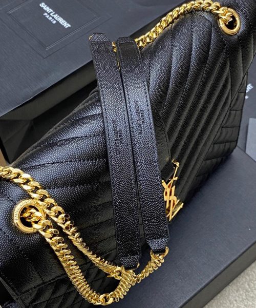 [REP 1:1] Saint Laurent Envelope Large Bag In Mix Matelasse Grain De Poudre Embossed 12.2in/31cm YSL 600166BOW911000