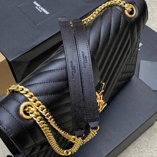 [REP 1:1] Saint Laurent Envelope Large Bag In Mix Matelasse Grain De Poudre Embossed 12.2in/31cm YSL 600166BOW911000