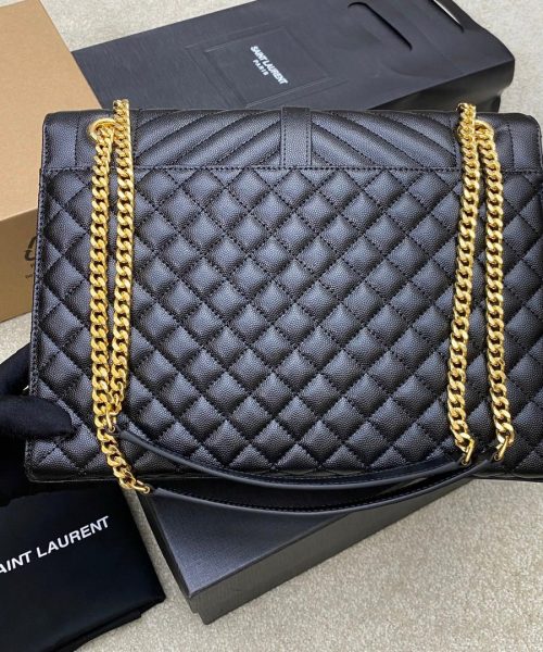 [REP 1:1] Saint Laurent Envelope Large Bag In Mix Matelasse Grain De Poudre Embossed 12.2in/31cm YSL 600166BOW911000