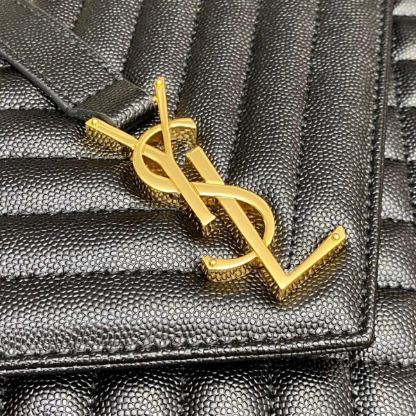 [REP 1:1] Saint Laurent Envelope Large Bag In Mix Matelasse Grain De Poudre Embossed 12.2in/31cm YSL 600166BOW911000