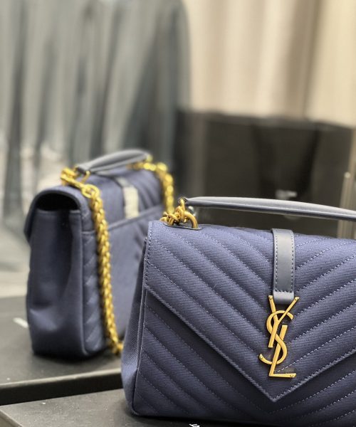 [REP 1:1] Saint Laurent Envelope Medium Bag Marine In Mix Matelassé Grain De Poudre Embossed Material For Women 9.4in/24cm YSL 600185BOW914147