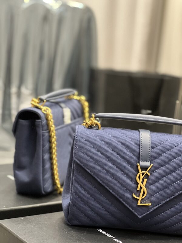 [REP 1:1] Saint Laurent Envelope Medium Bag Marine In Mix Matelassé Grain De Poudre Embossed Material For Women 9.4in/24cm YSL 600185BOW914147