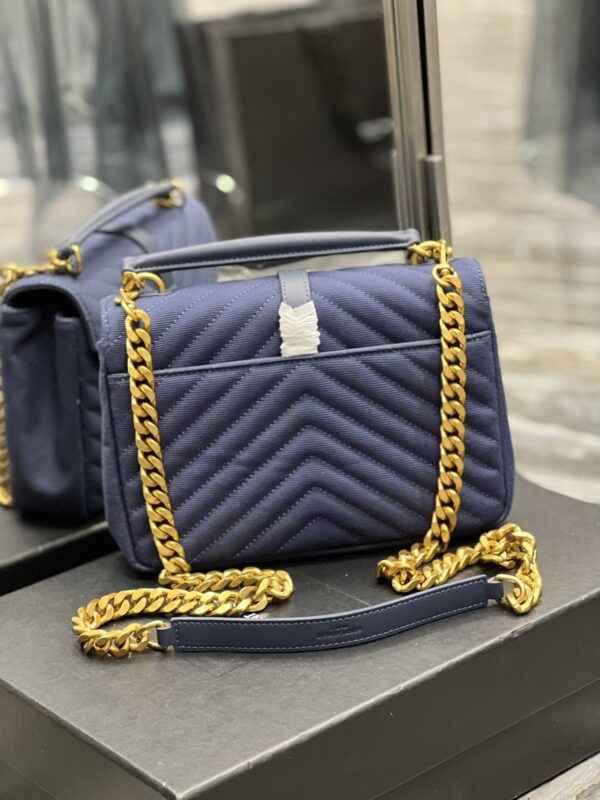 [REP 1:1] Saint Laurent Envelope Medium Bag Marine In Mix Matelassé Grain De Poudre Embossed Material For Women 9.4in/24cm YSL 600185BOW914147