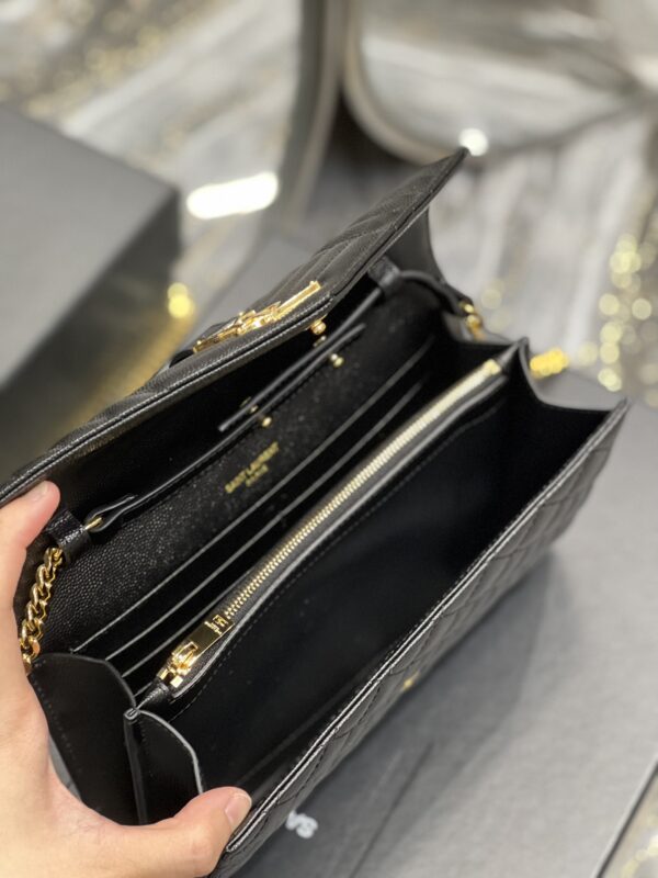 [REP 1:1] Saint Laurent Envelope Small Chain Bag Black For Women, Women's Bags 8.6in/22cm YSL