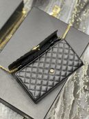 [REP 1:1] Saint Laurent Envelope Small Chain Bag Black For Women, Women's Bags 8.6in/22cm YSL