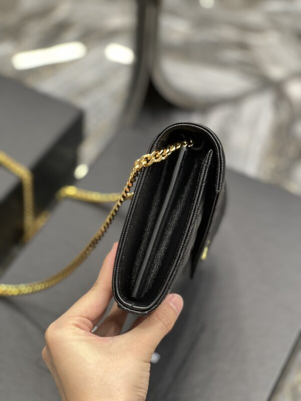 [REP 1:1] Saint Laurent Envelope Small Chain Bag Black For Women, Women's Bags 8.6in/22cm YSL