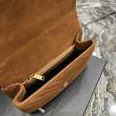 [REP 1:1] Saint Laurent Frosted Belt Fringe Perennial Messenger Bag Brown For Women, Women's Bags 9.4in/24cm YSL