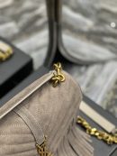 [REP 1:1] Saint Laurent Frosted Belt Fringe Perennial Messenger Bag Gray For Women, Women's Bags 9.4in/24cm YSL