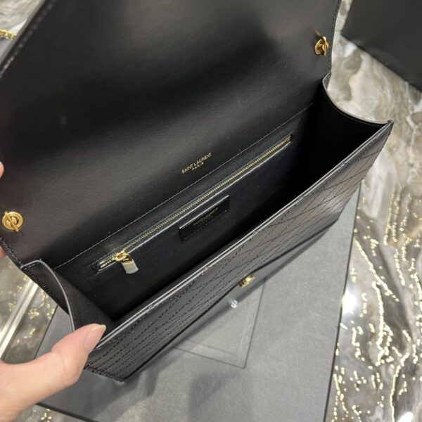 [REP 1:1] Saint Laurent Gaby Chain Bag Black With Gold Hardware For Women 10.4in/27cm YSL 6688641EL071000