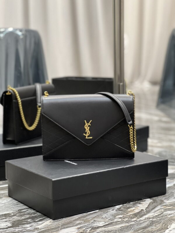 [REP 1:1] Saint Laurent Gaby Chain Bag Black With Gold Hardware For Women 10.4in/27cm YSL 6688641EL071000