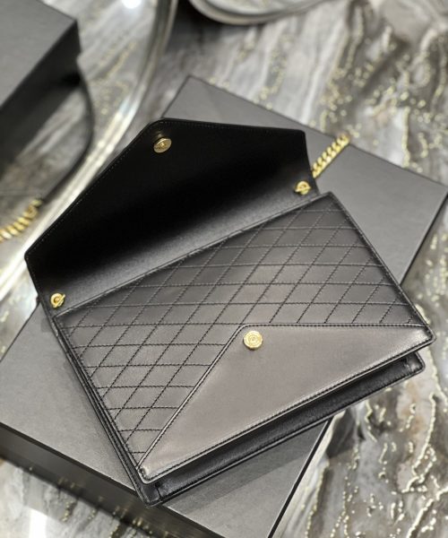 [REP 1:1] Saint Laurent Gaby Chain Bag Black With Gold Hardware For Women 10.4in/27cm YSL 6688641EL071000