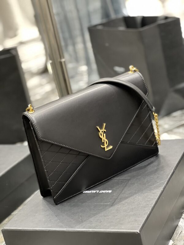 [REP 1:1] Saint Laurent Gaby Chain Bag Black With Gold Hardware For Women 10.4in/27cm YSL 6688641EL071000