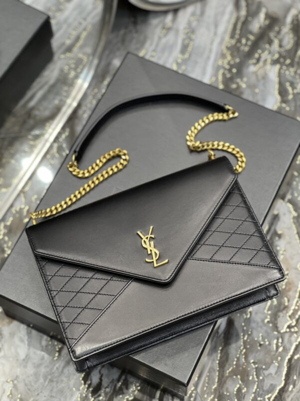 [REP 1:1] Saint Laurent Gaby Chain Bag Black With Gold Hardware For Women 10.4in/27cm YSL 6688641EL071000