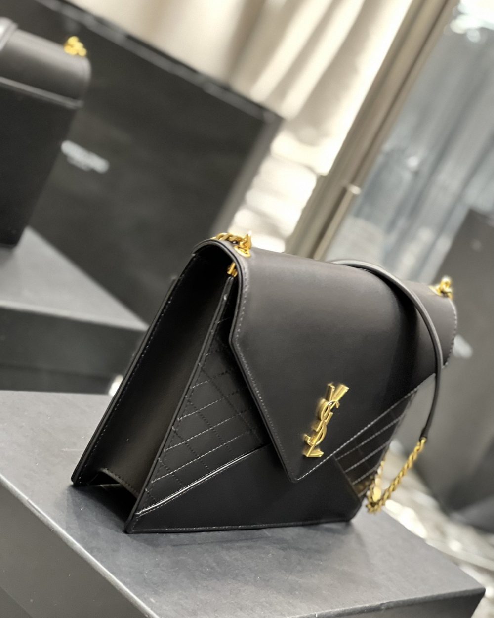 [REP 1:1] Saint Laurent Gaby Chain Bag Black With Gold Hardware For Women 10.4in/27cm YSL 6688641EL071000