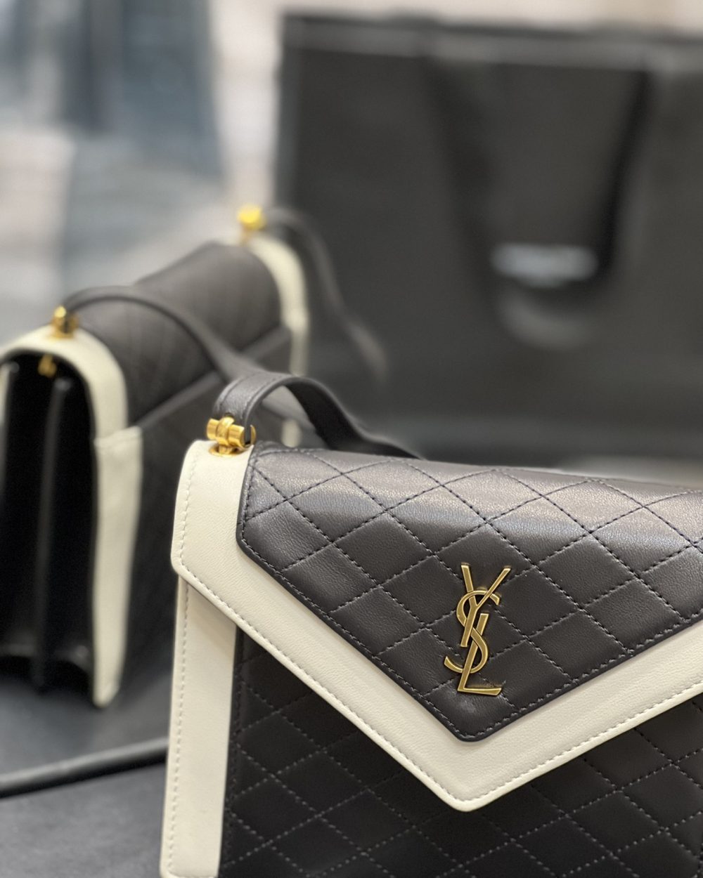 [REP 1:1] Saint Laurent Gaby Mini Satchel Black For Women, Women's Bags 7.9in/20cm YSL