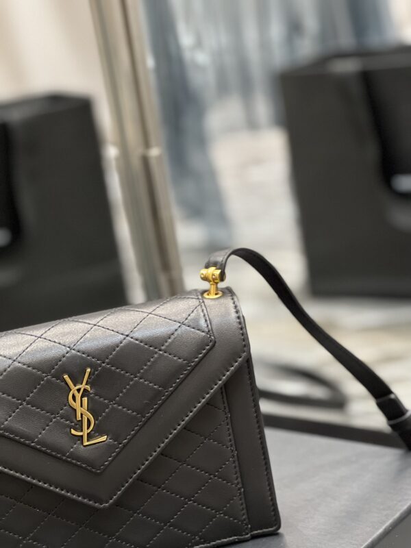 [REP 1:1] Saint Laurent Gaby Mini Satchel Black For Women, Women's Bags 7.9in/20cm YSL 6855741EL071000