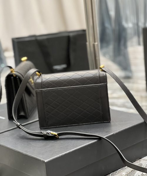 [REP 1:1] Saint Laurent Gaby Mini Satchel Black For Women, Women's Bags 7.9in/20cm YSL 6855741EL071000