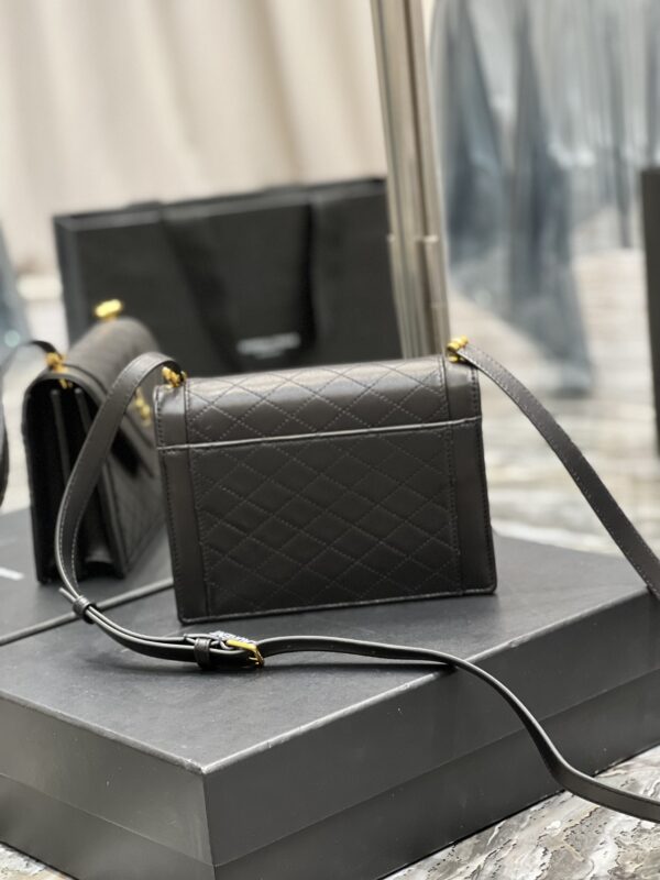[REP 1:1] Saint Laurent Gaby Mini Satchel Black For Women, Women's Bags 7.9in/20cm YSL 6855741EL071000