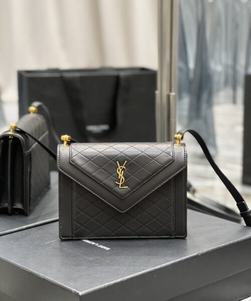 [REP 1:1] Saint Laurent Gaby Mini Satchel Black For Women, Women's Bags 7.9in/20cm YSL 6855741EL071000