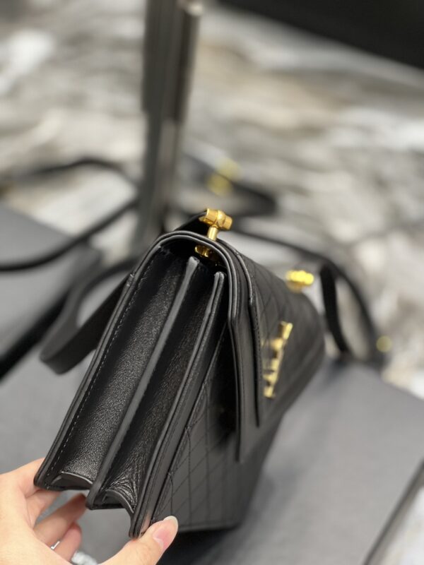 [REP 1:1] Saint Laurent Gaby Mini Satchel Black For Women, Women's Bags 7.9in/20cm YSL 6855741EL071000