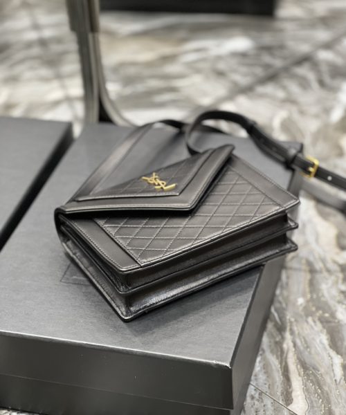 [REP 1:1] Saint Laurent Gaby Mini Satchel Black For Women, Women's Bags 7.9in/20cm YSL 6855741EL071000