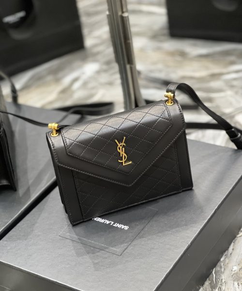 [REP 1:1] Saint Laurent Gaby Mini Satchel Black For Women, Women's Bags 7.9in/20cm YSL 6855741EL071000