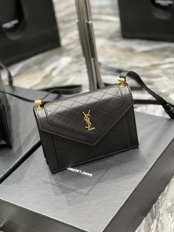 [REP 1:1] Saint Laurent Gaby Mini Satchel Black For Women, Women's Bags 7.9in/20cm YSL 6855741EL071000