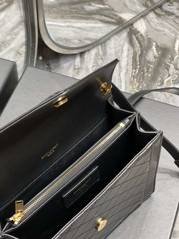 [REP 1:1] Saint Laurent Gaby Mini Satchel Black For Women, Women's Bags 7.9in/20cm YSL 6855741EL071000
