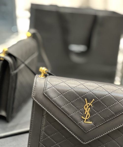 [REP 1:1] Saint Laurent Gaby Mini Satchel Black For Women, Women's Bags 7.9in/20cm YSL 6855741EL071000