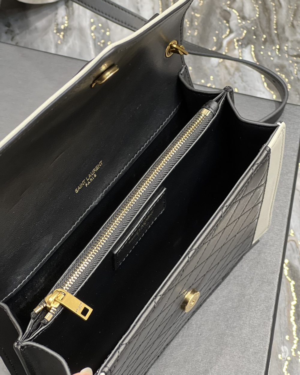 [REP 1:1] Saint Laurent Gaby Mini Satchel Black For Women, Women's Bags 7.9in/20cm YSL