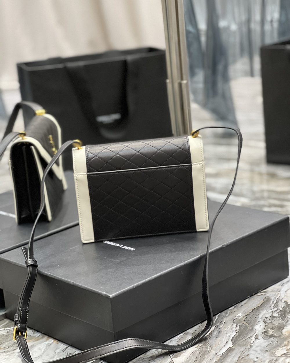 [REP 1:1] Saint Laurent Gaby Mini Satchel Black For Women, Women's Bags 7.9in/20cm YSL