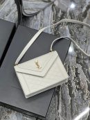 [REP 1:1] Saint Laurent Gaby Mini Satchel White For Women, Women's Bags 7.9in/20cm YSL 6855741EL079207