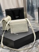 [REP 1:1] Saint Laurent Gaby Mini Satchel White For Women, Women's Bags 7.9in/20cm YSL 6855741EL079207