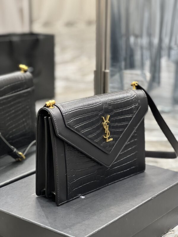 [REP 1:1] Saint Laurent Gaby Satchel Bag In Black With Gold Toned Hardware For Women 10.2in/26cm YSl 695724DZEUW1000