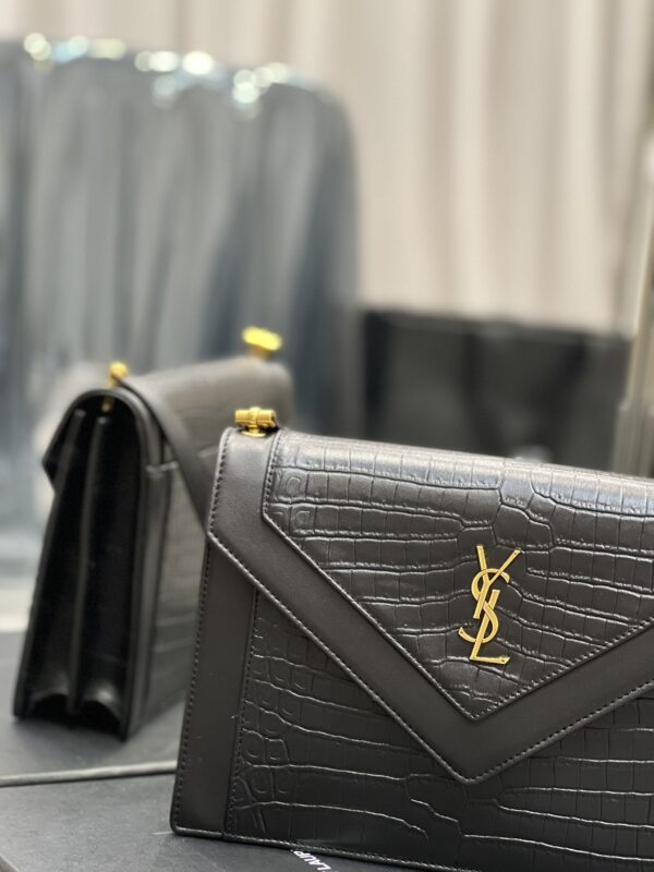 [REP 1:1] Saint Laurent Gaby Satchel Bag In Black With Gold Toned Hardware For Women 10.2in/26cm YSl 695724DZEUW1000