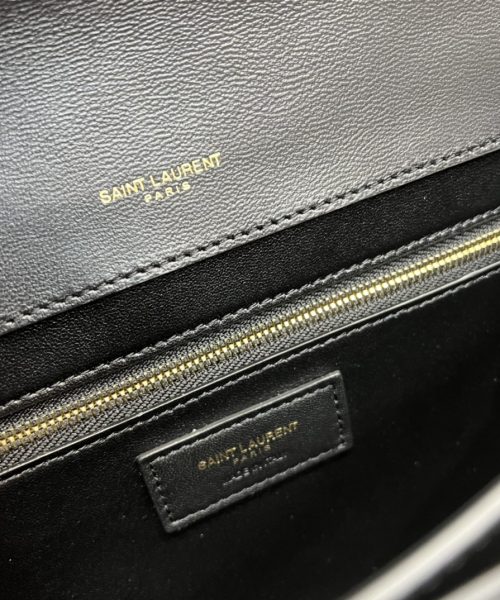 [REP 1:1] Saint Laurent Gaby Satchel Bag In Black With Gold Toned Hardware For Women 10.2in/26cm YSl 695724DZEUW1000