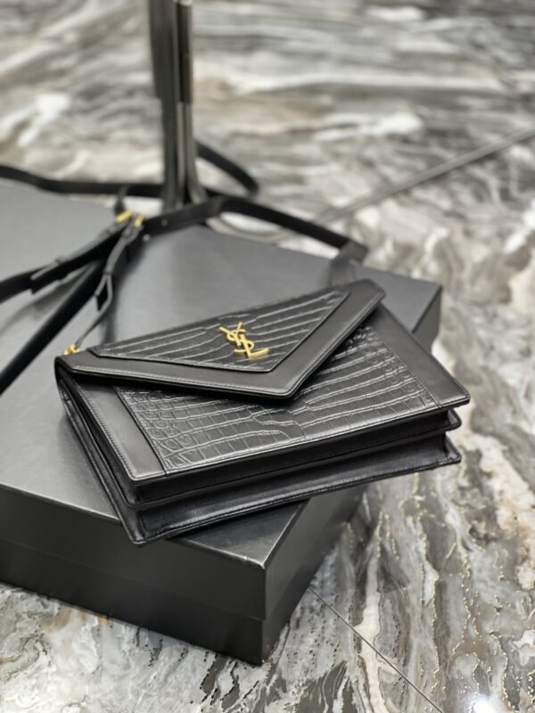 [REP 1:1] Saint Laurent Gaby Satchel Bag In Black With Gold Toned Hardware For Women 10.2in/26cm YSl 695724DZEUW1000