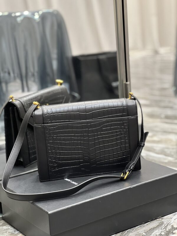 [REP 1:1] Saint Laurent Gaby Satchel Bag In Black With Gold Toned Hardware For Women 10.2in/26cm YSl 695724DZEUW1000