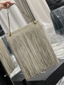[REP 1:1] Saint Laurent Grace Ladies Tassel Beige For Women, Women's Bags 13.8in/35cm YSL