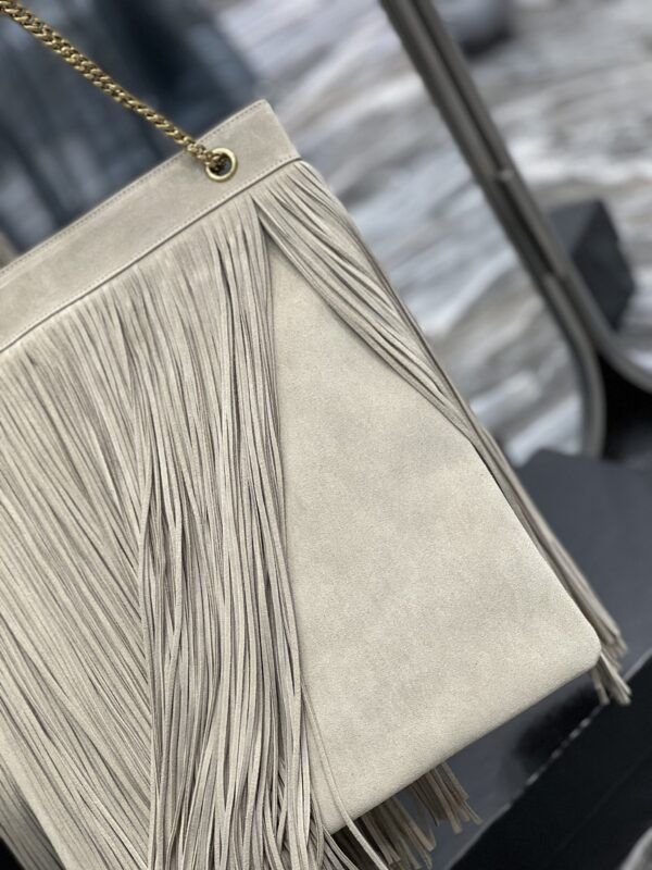 [REP 1:1] Saint Laurent Grace Ladies Tassel Beige For Women, Women's Bags 13.8in/35cm YSL