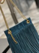 [REP 1:1] Saint Laurent Grace Ladies Tassel Blue For Women, Women's Bags 8.3in/21cm YSL