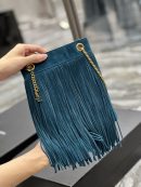 [REP 1:1] Saint Laurent Grace Ladies Tassel Blue For Women, Women's Bags 8.3in/21cm YSL