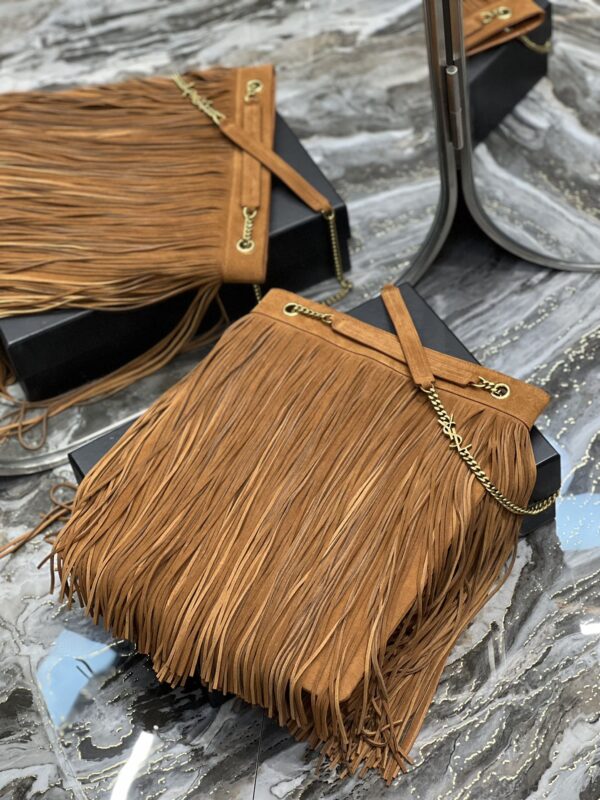 [REP 1:1] Saint Laurent Grace Ladies Tassel Brown For Women, Women's Bags 13.8in/35cm YSL‎
