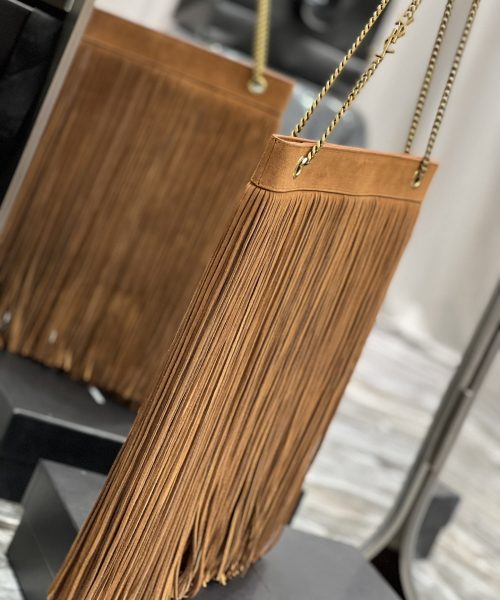 [REP 1:1] Saint Laurent Grace Ladies Tassel Brown For Women, Women's Bags 13.8in/35cm YSL‎