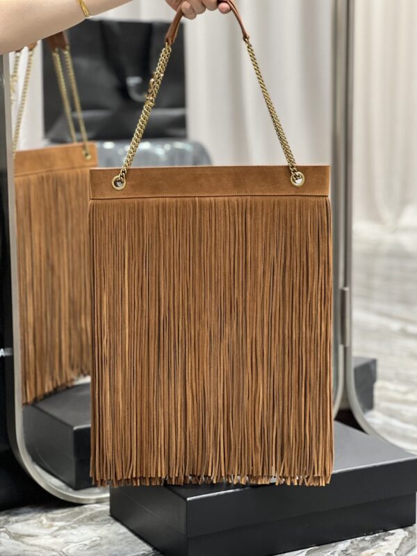 [REP 1:1] Saint Laurent Grace Ladies Tassel Brown For Women, Women's Bags 13.8in/35cm YSL‎