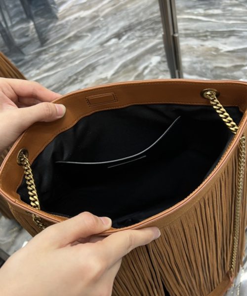 [REP 1:1] Saint Laurent Grace Ladies Tassel Brown For Women, Women's Bags 13.8in/35cm YSL‎