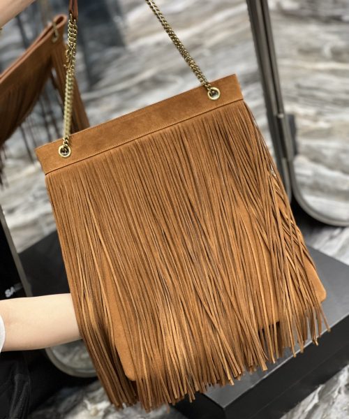 [REP 1:1] Saint Laurent Grace Ladies Tassel Brown For Women, Women's Bags 13.8in/35cm YSL‎